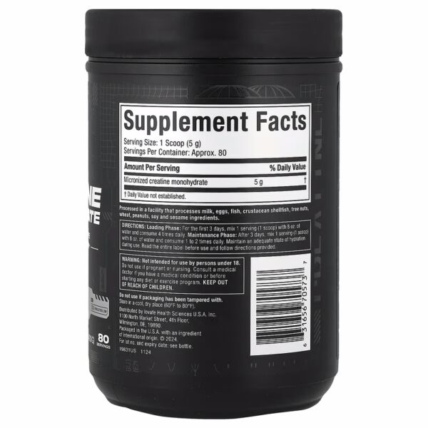 Platinum 100% Creatine Muscletech 400 GR - Imagen 4