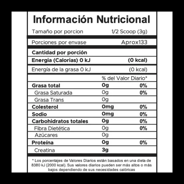 Creatina Monohidratada 400 Gramos IMN - Imagen 2