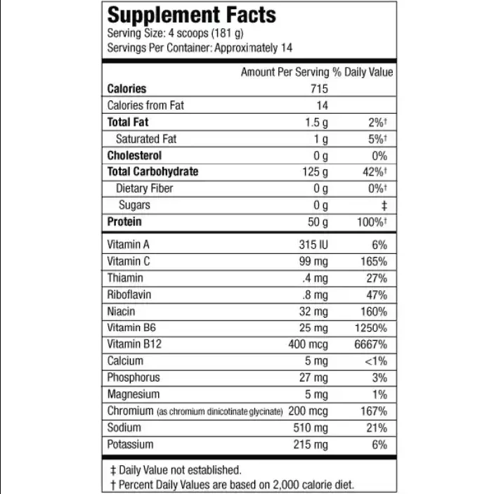 Proteína Carnivor Mass 5.7 Libras Musclemeds - Imagen 4