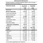 tabla nutricional Smart Gainer 13 Libras Proscience