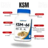 KSM-66 600 Mg 60 Capsulas Nutricost - Imagen 4
