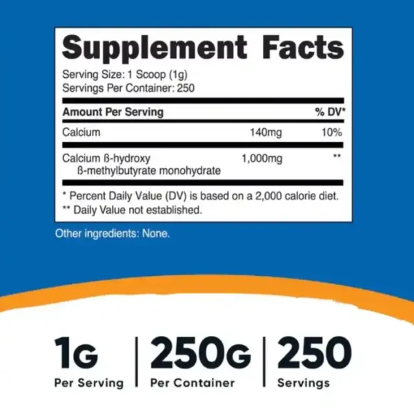 Hmb 1,000 Mg Nutricost - Imagen 4