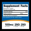 Cafeina 100 Mg 250 Capsulas Nutricost - Imagen 2