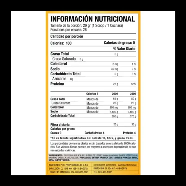 Proteína Iso Blend 2 Lb Macroblends - Imagen 2