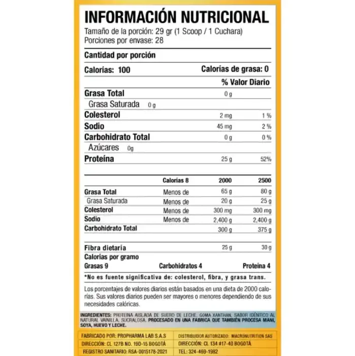 Proteína Iso Blend 2 Lb Macroblends - Imagen 3