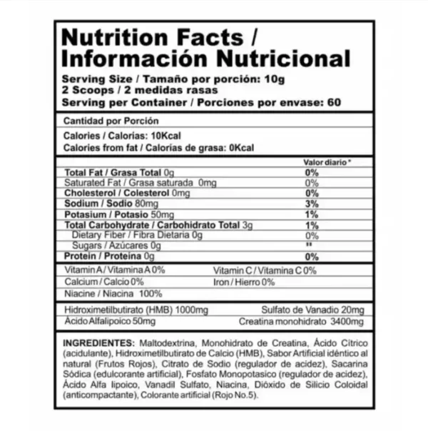 Crea Stack 60 Porciones Nutramerican Pharma - Imagen 4