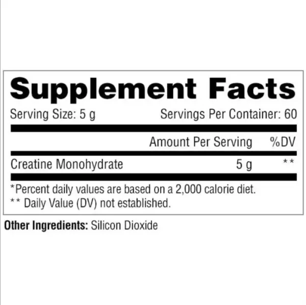 Creatina 300 Gr Metabolic Nutrition - Imagen 4