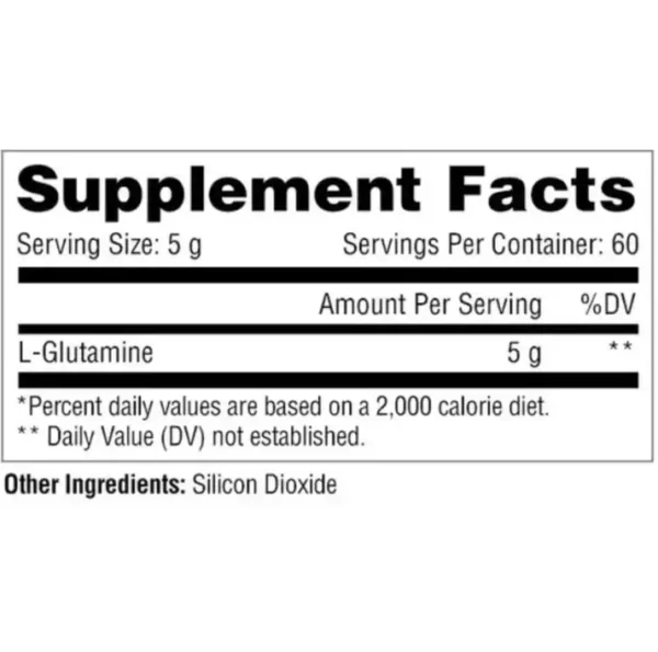 Glutamina 300 Gr Metabolic Nutrition - Imagen 4