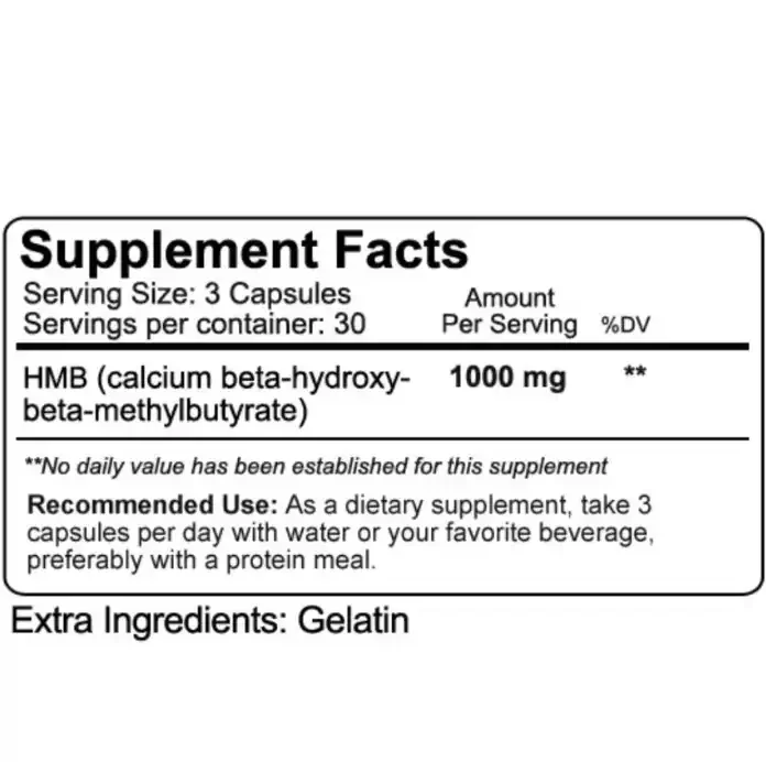 HMB 1000 Mg Nutrakey - Imagen 4