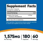 raiz-de-diente-de-leon-180-capsulas-nutricost-2-nutrafit