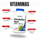 raiz-de-diente-de-leon- 180-capsulas-nutricost-nutrafit-3