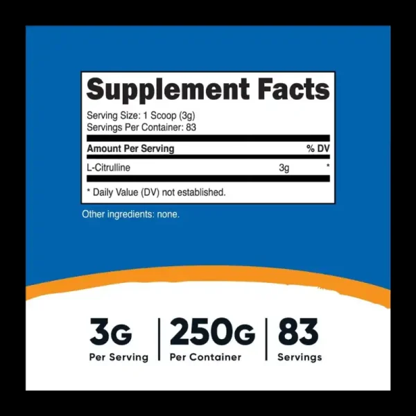 L-Citrulina 83 Servicios Nutricost - Imagen 2