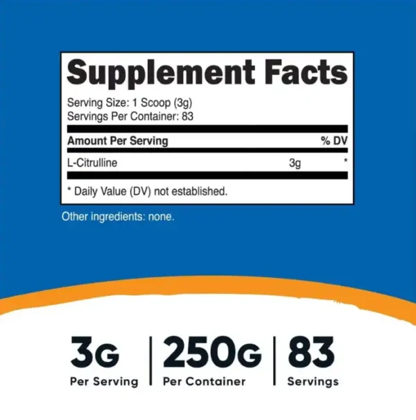 L-Citrulina 83 Servicios Nutricost - Imagen 4