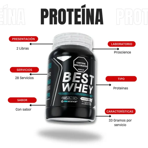 Proteína Best Whey 2 Libras Proscience - Imagen 4