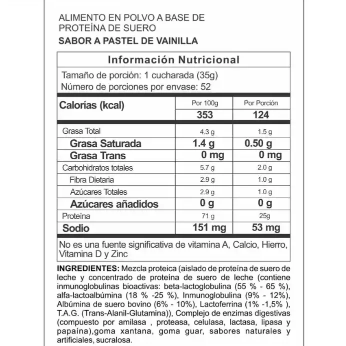 Proteína Protizyme 4 Libras Metabolic Nutrition - Imagen 4