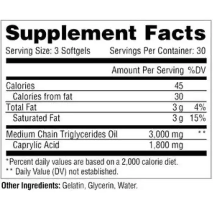 MCT 3000 90 Capsulas Metabolic Nutrition - Imagen 4