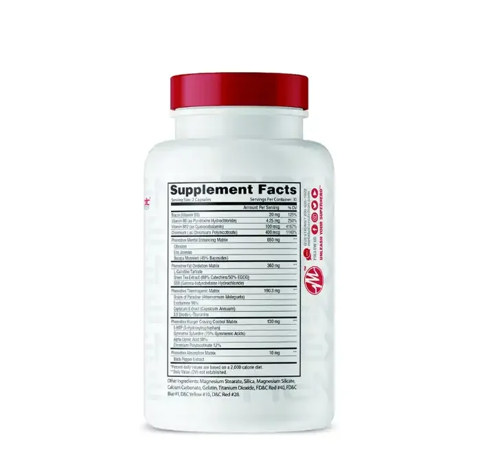 Phenodrex 60 Capsulas Metabolic Nutrition - Quema Grasa - Imagen 4