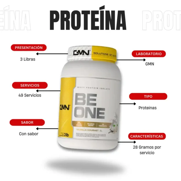 Proteína Be One 3 Libras GMN - Imagen 5