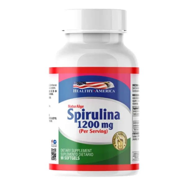 Espirulina 1200 Mg 90 Capsulas Healthy America