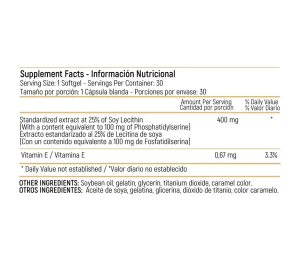 Neuro Serine Elite 30 Capsulas Healthy America - Imagen 4