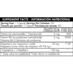 Tabla - L- Triptofano 100 Mg 60 Capsulas Healthy America