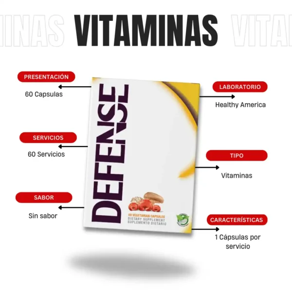 Defense 60 Capsulas Healthy America - Imagen 4