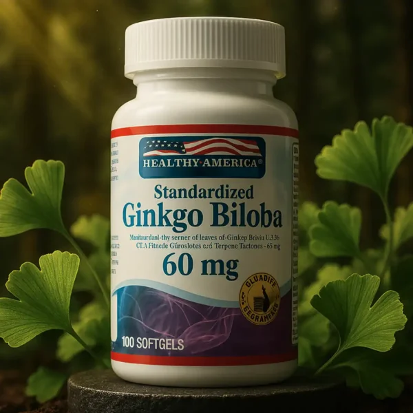 Ginkgo Biloba 60 Mg 100 Capsulas Healthy America - Imagen 4