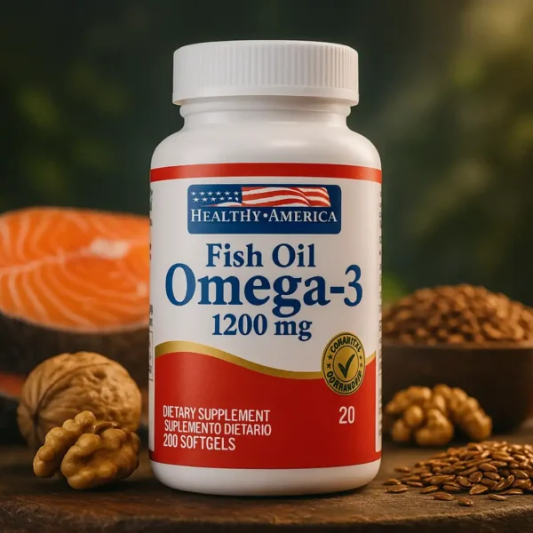 Omega 3 1200 Mg 200 Capsulas Healthy America - Imagen 4