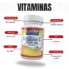 Vitamina C 1000 Mg Plus Zinc 100 Capsulas Healthy America - Imagen 4