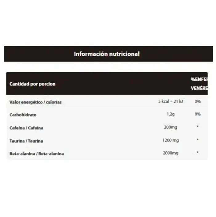 Pre-Entreno Evora PW 150 Gramos Darkness - Imagen 2