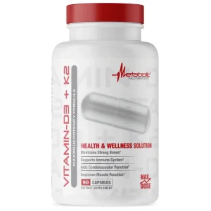 Vitamina D3 +K2 90 Capsulas Metabolic Nutrition