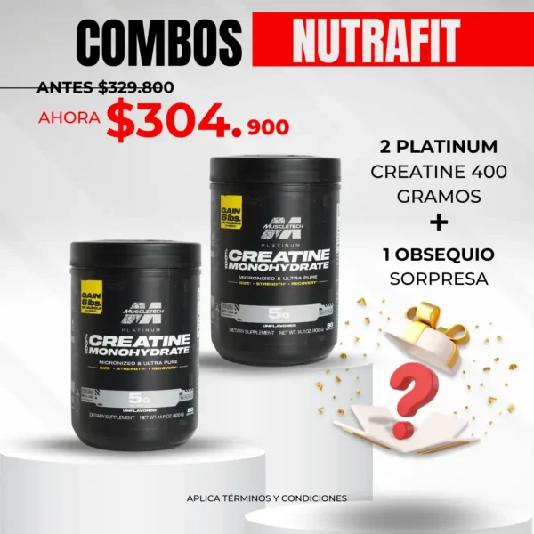 Combo 2 Platinum Creatine + 1 Obsequio Sorpresa
