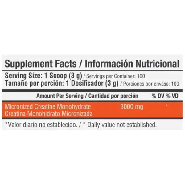 Creatina Monohidratada 3000 100 Servicios Healthy Sports - Imagen 4