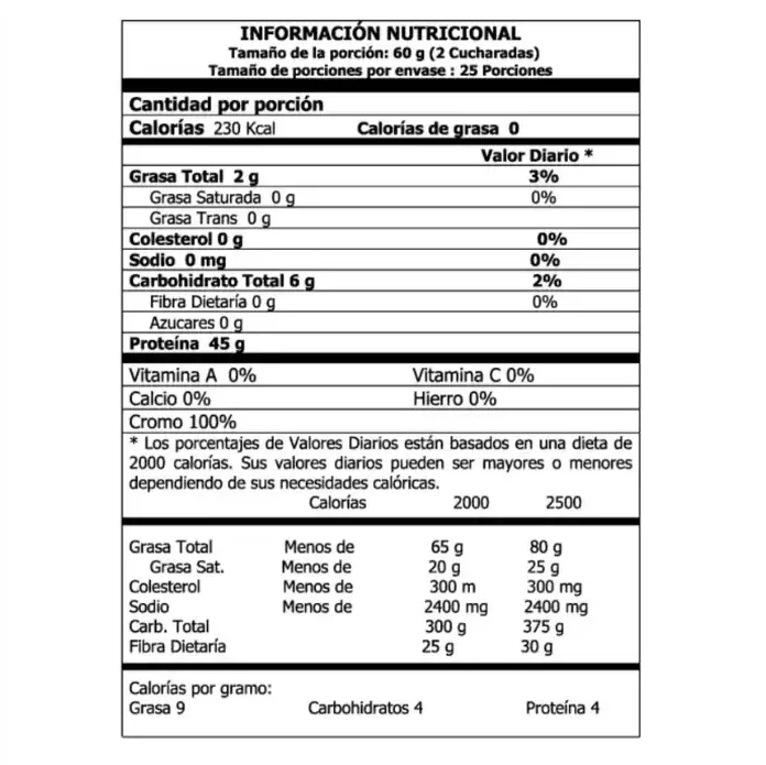 Proteína Whey Platinum Isolate 2 Libras Inside Nutrition - Imagen 4