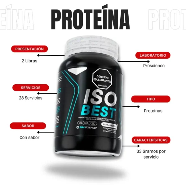 Proteína Iso Best 2 Libras Proscience - Imagen 4