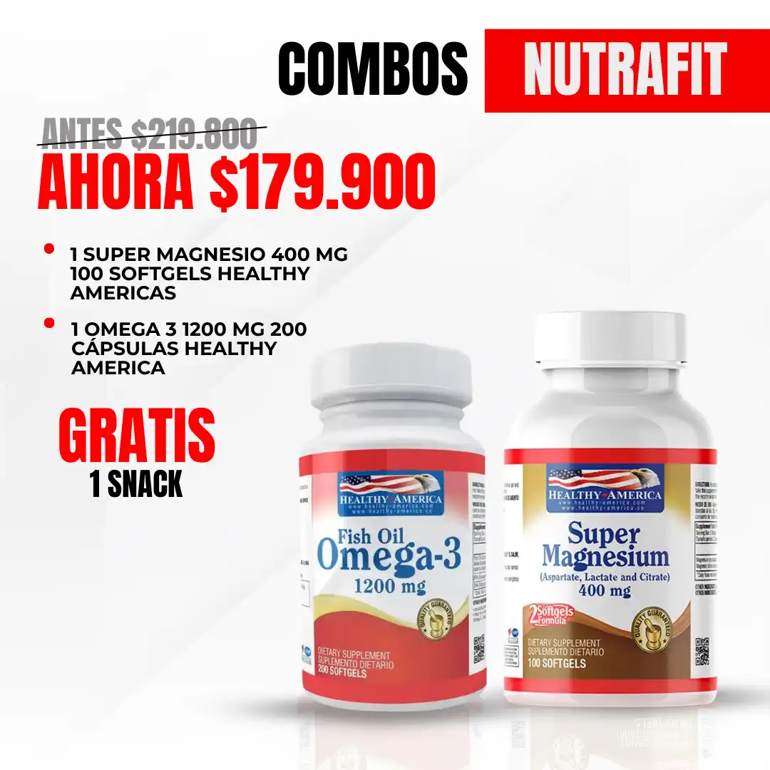 Combo Super Magnesio + Omega 3 1200 - Healthy América