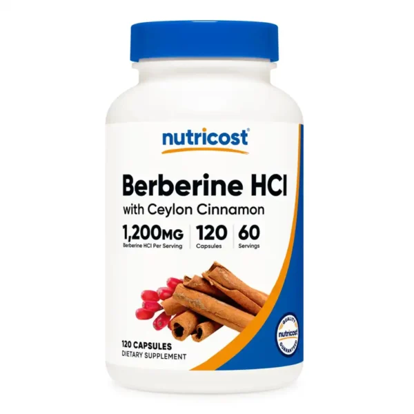 Berberina HCL 1200 Mg 120 Cápsulas Nutricost