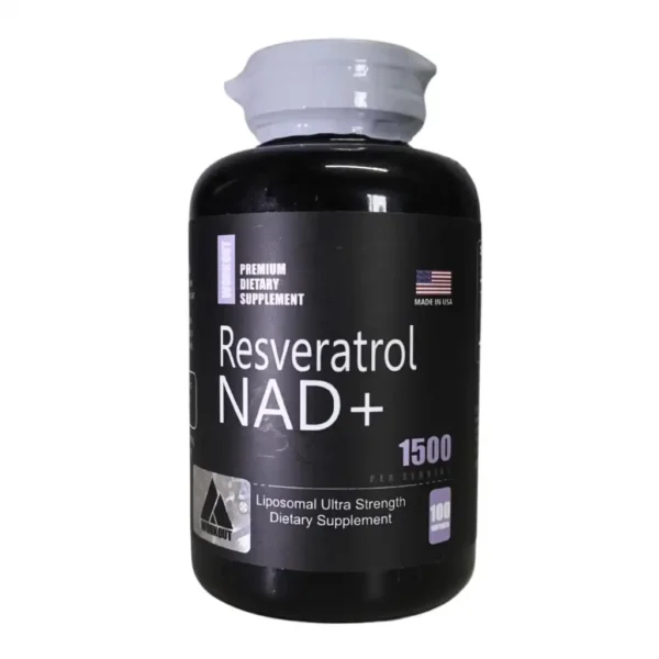 Resveratrol + NAD 1500 Mg 100 Cápsulas Premium Dietary Supplement