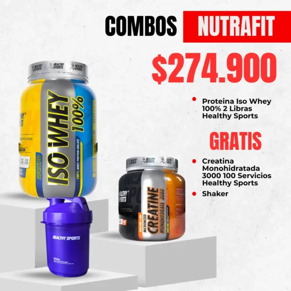 Combo Iso Whey + Creatina Monohidratada + Shaker - Healthy Sports - Imagen 3
