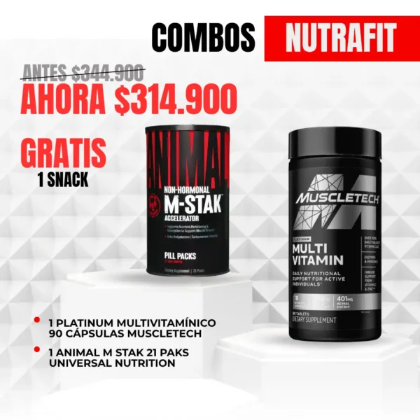 Combo Platinum Multivitaminico + Animal M-Stak