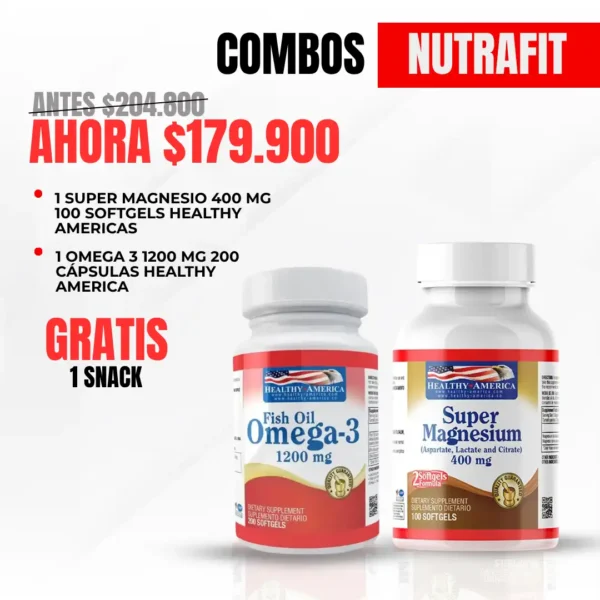 Combo Super Magnesio + Omega 3 1200 - Healthy América