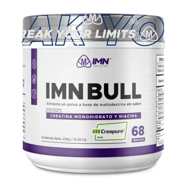 Creatina Monohidratada IMN Bull 408 Gramos