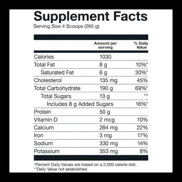 Proteína Mass Gainer 6 Libras Basic - Imagen 2