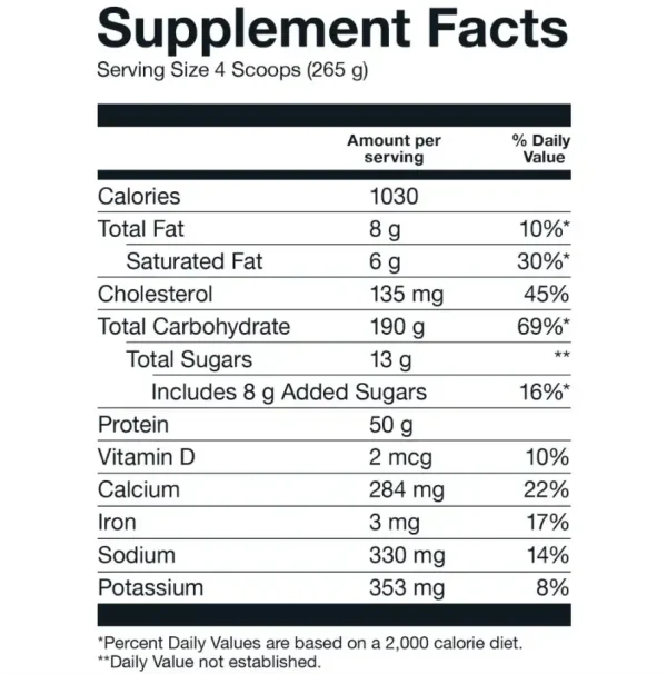 Proteína Mass Gainer 6 Libras Basic - Imagen 2