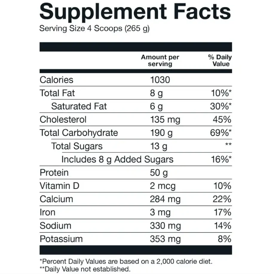 Proteína Mass Gainer 6 Libras Basic - Imagen 2