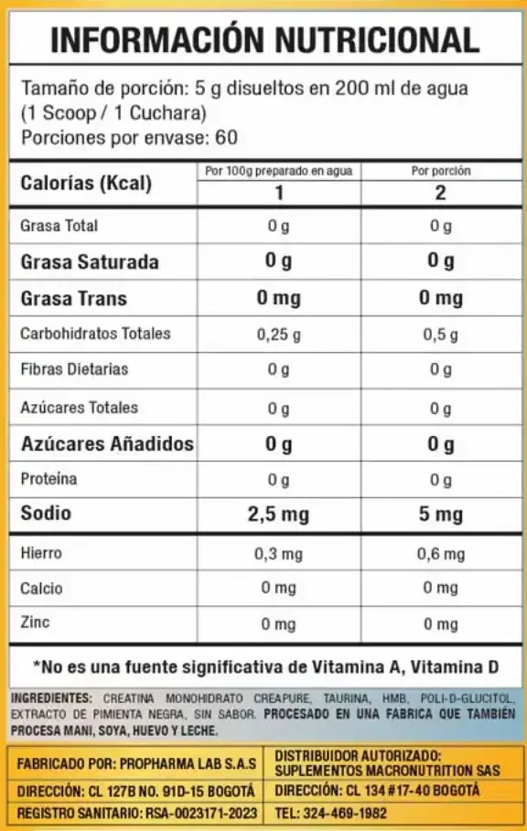 Creatina CR- PURE Deluxe 60 Servicios Macroblends - Imagen 4