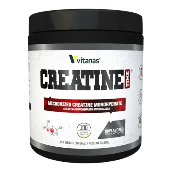 Creatina Time Monohidratada 100 Servicios Vitanas