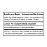 Creatina Time Monohidratada 100 Servicios Vitanas Nf Tabla