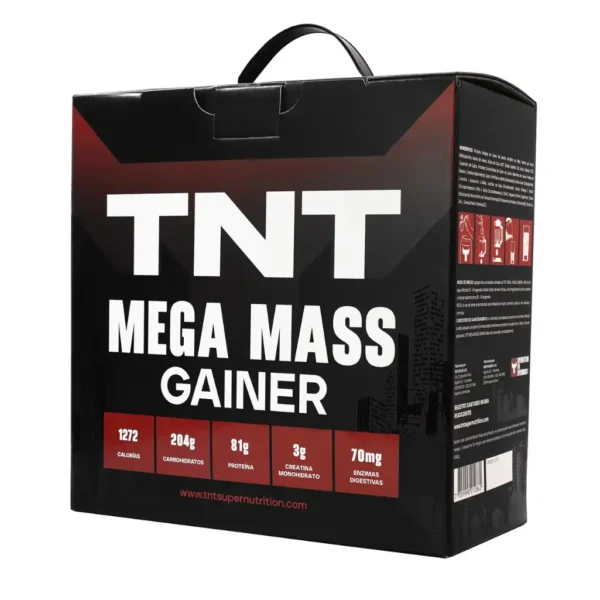 Proteína Mega Mass Gainer 10 Libras TNT - Imagen 2
