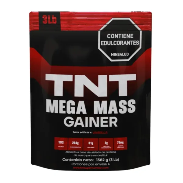 Proteína Mega Mass Gainer 3 Libras TNT